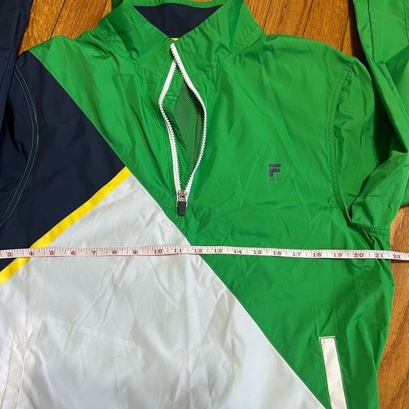 Men's FILA SPORT Long Sleeve Golf Windbreaker Pullover Jacket Size Medium - Picture 4 of 8